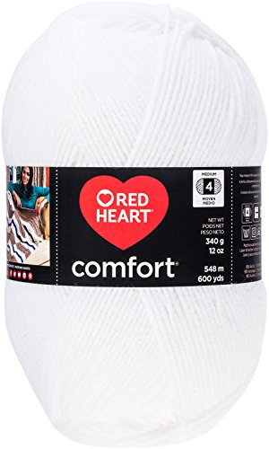 RED HEART Comfort Shimmers Yarn, White Opal