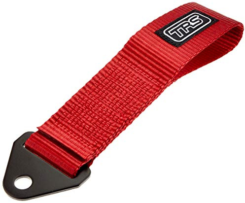 TRS-MOTORSPORT Original TRS Schlaufe Universal Abschleppschlaufe Abschleppöse Racing red Tow Hook JDM Tuning Rot