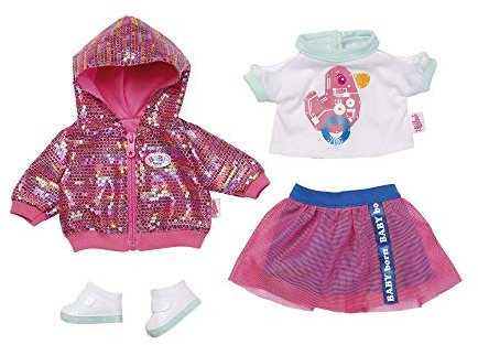 Zapf Creation 827147 Baby Born City Deluxe Style 43cm, rosa, weiß, Mint
