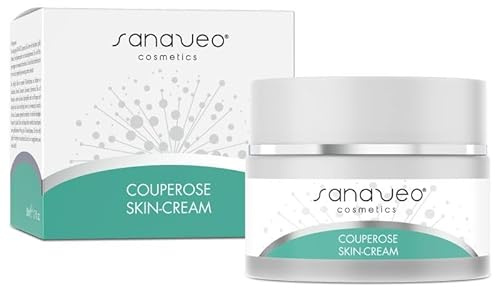 Sanaveo Couperose Creme 50ml - Hochwertiger Couperose Balsam zur täglichen Pflege bei Rötungen und Äderchen