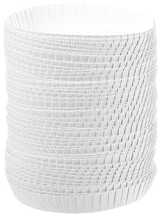 Cabilock Disposable Paper Cup Covers 100Pcs Hot Cup Lids Drinking Lids 2.56In Stackable Paper Lids for Home Cafe Hotel Bars Restaurants