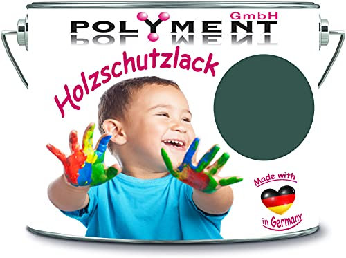Polyment GmbH - Vernice protettiva per legno, resistente alle intemperie, protezione a lungo termine dalle intemperie, colore verde pino, RAL 6028