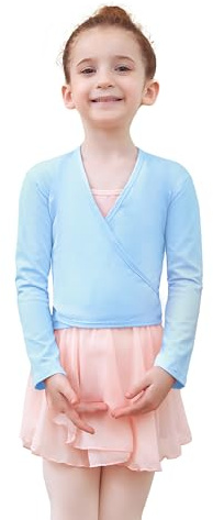 Tancefair Maglioncino da Balletto per Bambini Top da Danza Cotone Crossover Ballet Cardigan per Bambini e Donne