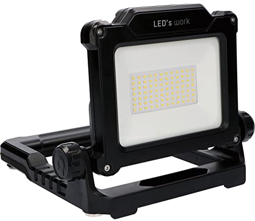 LED'S WORK 300908 LED Akku-Baustrahler 20W 2500 Lumen IP20 mit USB-Anschluss