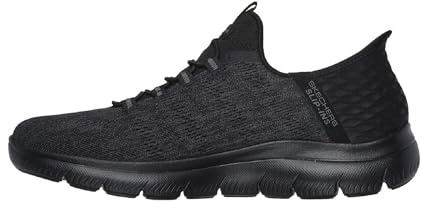 Skechers Men's Summits Key Pace Sneaker, Black, 9.5 UK