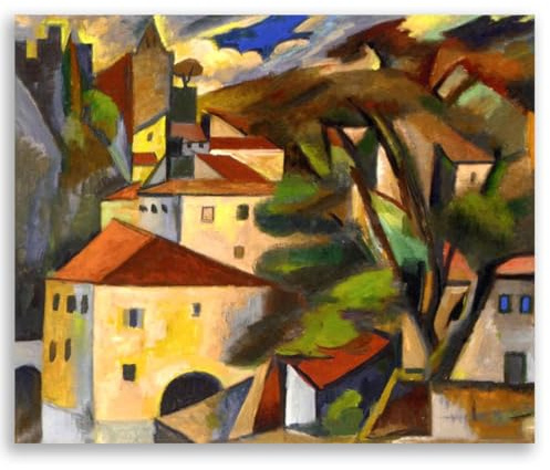 EKSED Peintures à l'huile célèbres Tableaux Surréalisme Landscape Reproductions giclée impressions sur toile Tableaux Muraux pour la décoratio 70x84cm(28x33in) Sans cadre