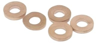 30 unids/Lote Espesor = 3mm Arandelas de Cobre cuñas F00VC17506 Auto inyector arandela de Cobre cuña FooVC17506 F00V C17 506 Anillo de Cobre
