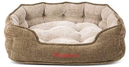 DRMEE Katzenbett Haustierbett Haustierbett Für Hunde Oder Katzen, Weich, Langlebig, Wärmend, Maschinenwaschbar Und Verstärkte Kanten Hundesofa Schlafen (Color : A, Size : 56 * 50 * 18cm)
