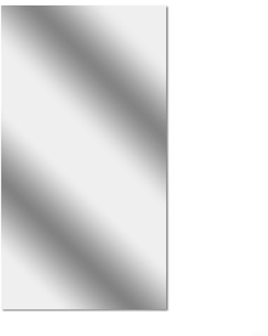 Sileduove Film miroir autocollant en PET - Grand miroir mural - Miroir de porte - 200 x 60 cm - Verre HD - À coller au mur