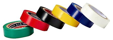 iplusmile 6 Stk Vinylband Heftklammern für Hefter Elektroband schwarz Haushaltsgegenstände Bürogeräte wasserdichtes Band Kassette Büroband drinnen Klebeband Kabelbaum