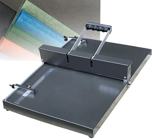 Manuelle Rillmaschine für A3/A4-Papier – robuster Metall-Kartenzähler mit 350 mm Faltkapazität – Ritzpapier-Rillmaschine