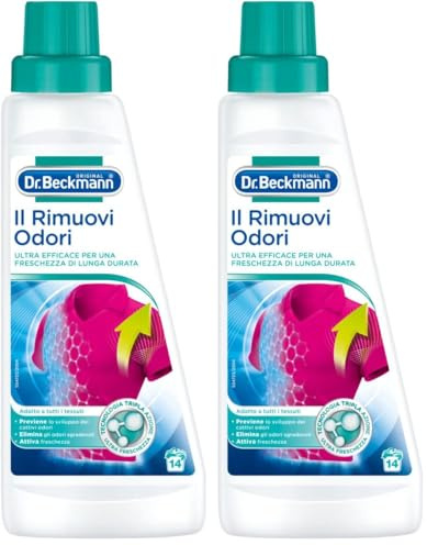 Dr. Beckmann El removedor de olores | Elimina los olores persistentes y persistentes | Para una ropa siempre fresca | Agradable fragancia | 500 ml (Paquete de 2)