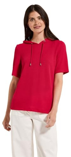 Damen Crepe Hoodie-Shirt