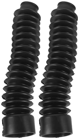 TOPBATHY Cache D'amortisseur Moto Protection Antidérapante en Caoutchouc Noir et Facile à Installer, Accessoire Moto pour Usage Tout-Off-Road