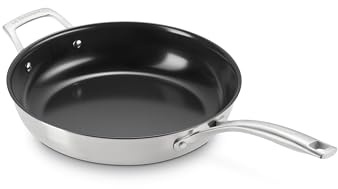 Le Creuset Essential Edelstahl-Bratpfanne, antihaftbeschichtet, 27,9 cm | Flach, rund