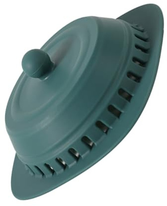 SEWACC Couvercle de Vidange Anti-odeurs en Silicone Vert Clair, Attrape-cheveux, Bouchon de Bain pour Salle de Bain, Protection Canalisation, Usage Domestique, Lot Unique