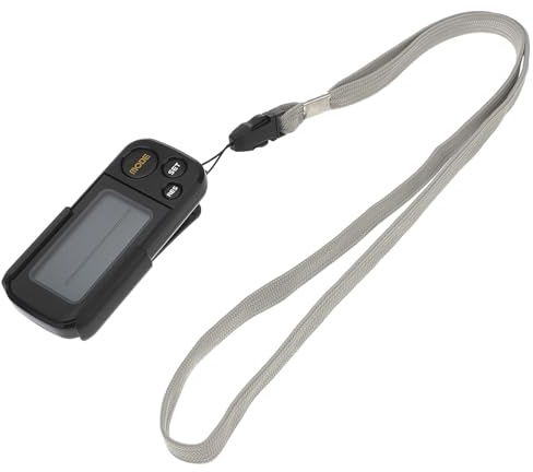 Abaodam Contapassi Digitale Sportivo Elettronico Schermo 3d Grande, Compatto e Leggero, Contapassi Sospeso per Fitness e Corsa, Accessorio Sportivo per Monitoraggio Attività Quotidiana