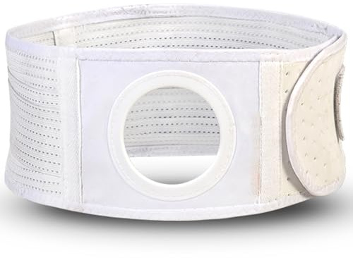 Stomiband för Män, Unisex Stomibandage, Allroundskydd, Bukbandage med Stomiöppning, Stomitillbehör(L)