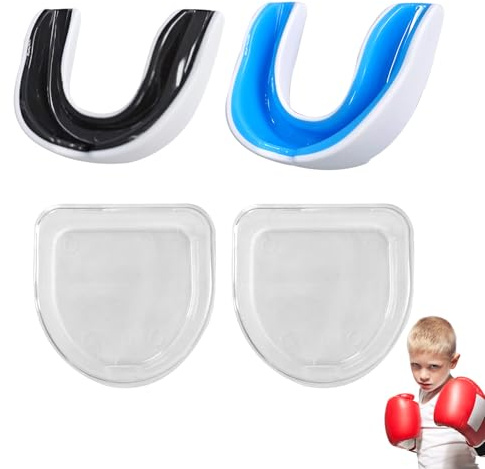 Protector Bucal Niños 5-8 Años (2 Unidades) - Boxeo, Rugby, Hockey - Tecnología de Doble Densidad - EVA