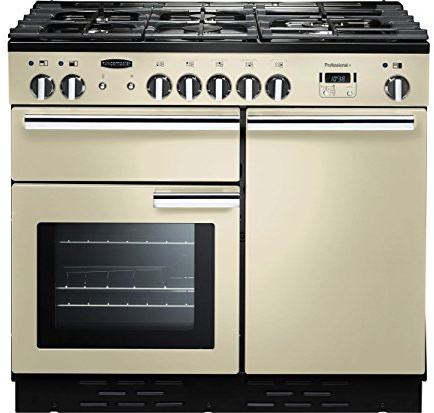 Rangemaster Professional Plus PROP100DFFCR/C 100cm wide Dual Fuel Range Cooker with Gas Hob - Cream - A/A Rated