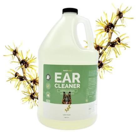 Bark 2 Basics Dog Ear Cleaner, 1 Gallon - All Natural, Witch Hazel, Gentle Aloe Vera and Chamomile Extract Base, Breaks Through Tough Wax and Debris, Soap-Free