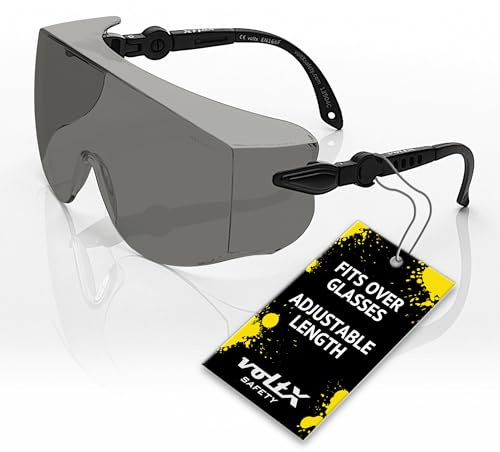voltX OVERSPECS Überbrille für Brillenträger RAUCHGRAU | Beschlaghemmend, kratzfest, UV400 Schutz und individuell anpassbare Bügel.