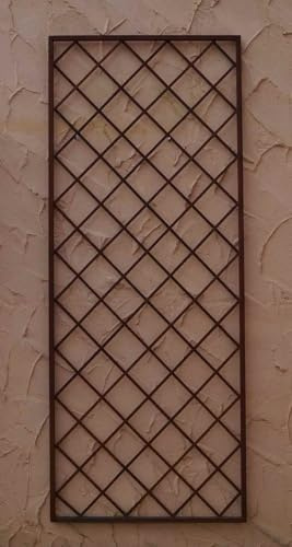 Gabella Wand Rankgitter Spalier Rankhilfe Wandgitter Bozen 80 Roh Rost Rostig 80 cm breit 200 cm hoch
