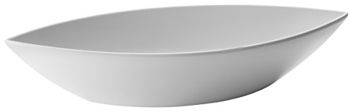 LACOR 63558 - Fuente De Melamina Oval Classic 41, 5x17x8 cm - Blanco | En melamina resistente, para servir y presentar en mesa; ideal para cocina profesional y uso diario en casa, de gran utilidad