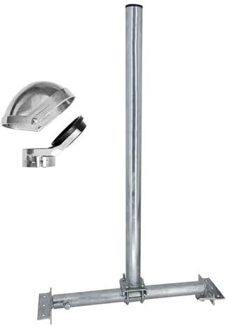 Premium X SOLID X85-48 Dachsparrenhalter verzinkt Satellitenschüssel SAT Dach Halterung Dachsparrenmasthalter ALU Mastkappe