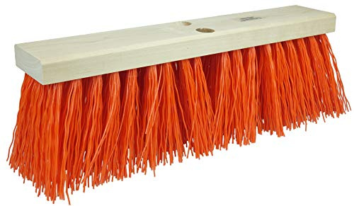 Weiler 42054 18 Street Broom, 5-1/4 Trim Length, Orange Polypropylene Fill, Made in The USA (Pack of 6)