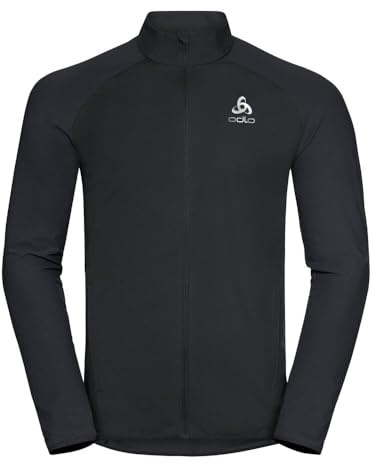 Odlo Uomini Zeroweight Warm Hybrid Jacket Abbigliamento da Running Giacca da Corsa Black - Nero XL