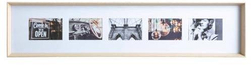 Atmosphera - Fotohalter Axel - Holz und Glas - 5 Fotos - Beige