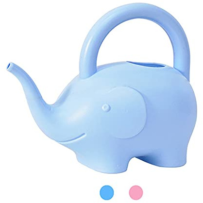 LOYUYU Regadera Elefante 1.5L, Maceta de Plástico Resistente para Plantas de Interior y Exterior, Pequeña y Ligera para Adultos, Estilo 1: Azul