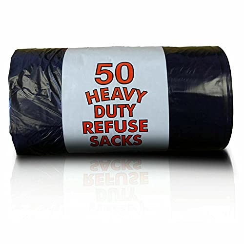 75 Litre 75L Everyday 50 Heavy Duty Bin Bags Resistant Bin Liners Ideal for Kitchen, Home, Office, Garden, Made from 100% Recycled Material