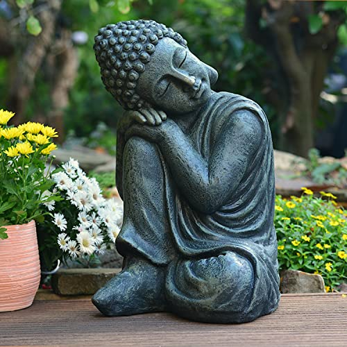 INtrenDU Buddha Scultura Carattere Statua 44cm Terrazza Giardino budda