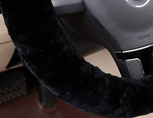 Lenkradbezug Auto Lenkradhülle Anti Rutsch Lenkrad Abdeckung Dick Plüsch Lenkradabdeckung Universal 35-43cm Lenkradschutz Heavy Duty Winter Lenkradschoner Atmungsaktive Autozubehör Innenraum