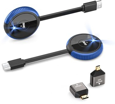 HDMI Wireless Transmitter and Receiver 4K 5G, HDMI Funkübertragung, Kabellos Sender und Empfänger, 165FT von Laptop/TV Box/Kamera/PS5/Phone auf TV/Monitor/Beamer