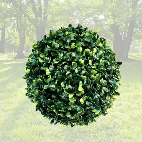 ATYUJKB Buchsbaumkugeln Klein Runden Plastik Grüner Grasball Dia 15cm, Künstliche Formschnittkugel, Grüne Graspflanzenbälle, Künstliche Buchsbaum Topiary Kugeln