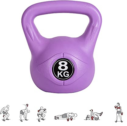 MAGIC SELECT 8 kg Kettlebell-Gewicht mit Ergonomischem Griff, Kettlebell-Hantel für Muskeltraining zu Hause und im Fitnessstudio.