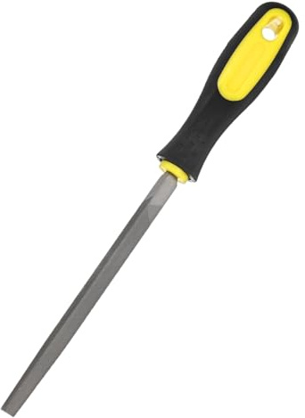 M METERXITY Triangulär metallfil 15 cm, högkolstål fil diamantfil handfil W PVC grepphandtag för trä/metall/keramik/glas/sten/smycken/kakel/modell/gör-det-själv/slipfil