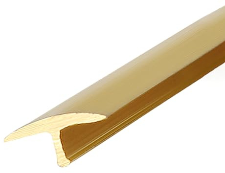 Brass Door Threshold Strip Floor Edging Trim 1m - Gold Edge Protector for Carpet to Vinyl Planks/Wood to Tile, Metal Decorative Strip Covering Flooring Gaps