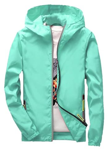Giacche Primaverili Uomo, Bomber Giacca Uomo, Giubbotto da Aviatore Leggero Iacca Tattica Militare Casual Sportiva Maniche Lunghe Zip Collo Alto Giacca Leggera da Uomo Giubotto Uomo