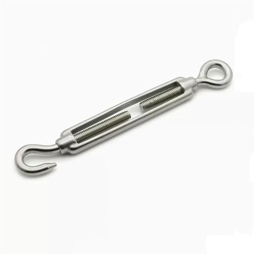 MRVAKDYDI Tendeur de Fil de Fer à Crochet et à œil, Tendeur de câble en Acier Inoxydable 304, Crochet de réglage, connecteur à vis, tendeur de câble métallique, Boulon de Serrage(M5)