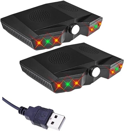 OBEST Répulsif Rongeur Voiture, Anti Rongeur Voiture ultrasons avec lumière Rouge - répulseur martre pour Voiture/Maison - Anti fouine pour Grenier, Compartiment Moteur, entrepôts（Pack de 2）