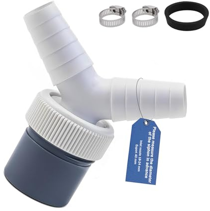 SHENGYIG Double Evacuation Machine a Laver, PP Double Machine-Laver Raccord Y, Double Extrémité Adaptateur de Vidange Machine à Laver, Entrée D'eau 18-24 mm, pour Lave-Vaisselle, Sèche-Linge