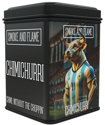 Chimichurri BBQ Rub, Smoke and Flame Dry Marinade and BBQ Seasoning with Dried Herbs and Spices, Steak Seasoning Barbecue Spice Blend for Roast Meats Vegetables Chicken Pork Beef, 150g