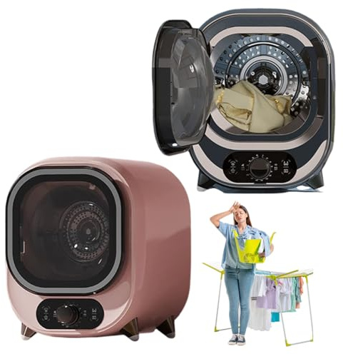 Secadora de 450 W, capacidad de 18 litros, aire caliente y frío, temperatura ajustable, 35 dB, bañera de acero inoxidable, control de un solo toque