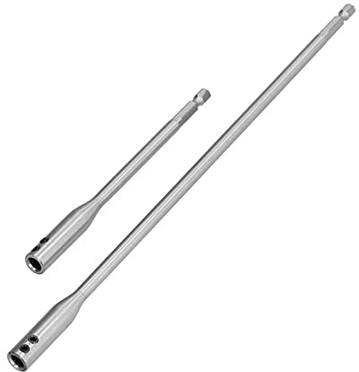 Culnflun Extensión de broca de perforación Alto carbono de acero de carbono duradero extensor de vástago hexagonal 1/4 pulgadas para ingeniería mecánica carpintería 5.9 pulgadas