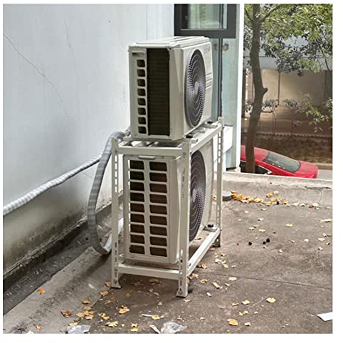 Soporte de montaje universal para aire acondicionado, soporte de suelo de doble nivel para unidades de CA mini divididas, solución de instalación duradera y resistente