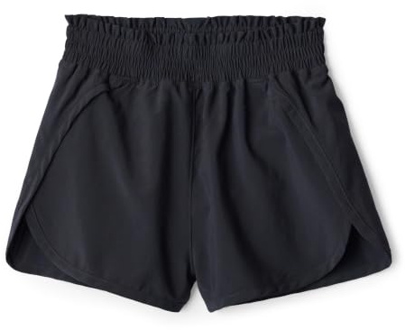 Amazon Essentials Girl's High-Rise Athletic Performance Stretch-Woven Sports Shorts with Elastic Waistband